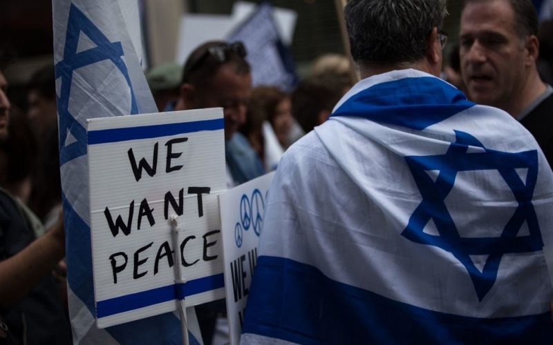 pro israel protest prague