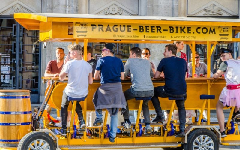 beer bikes prague ban