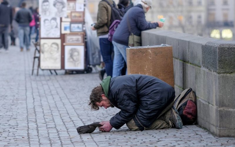 Homelessness prague