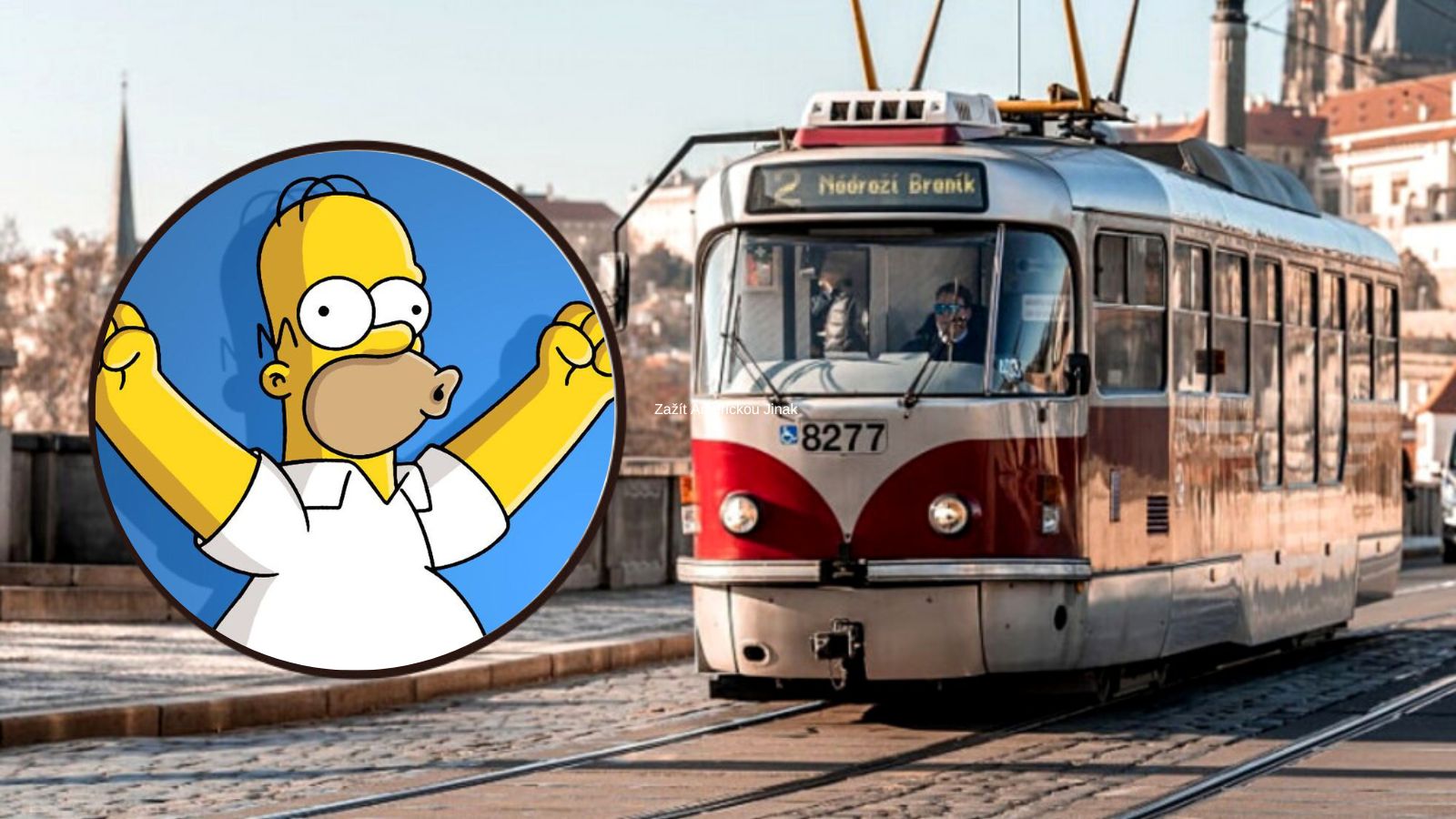 Novou sítí městské hromadné dopravy v Praze je Czech Dobber pro Homera Simpsona